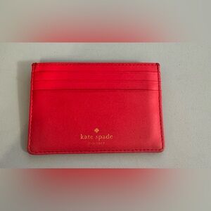 Kate Spade Vibrant Red Card Holder